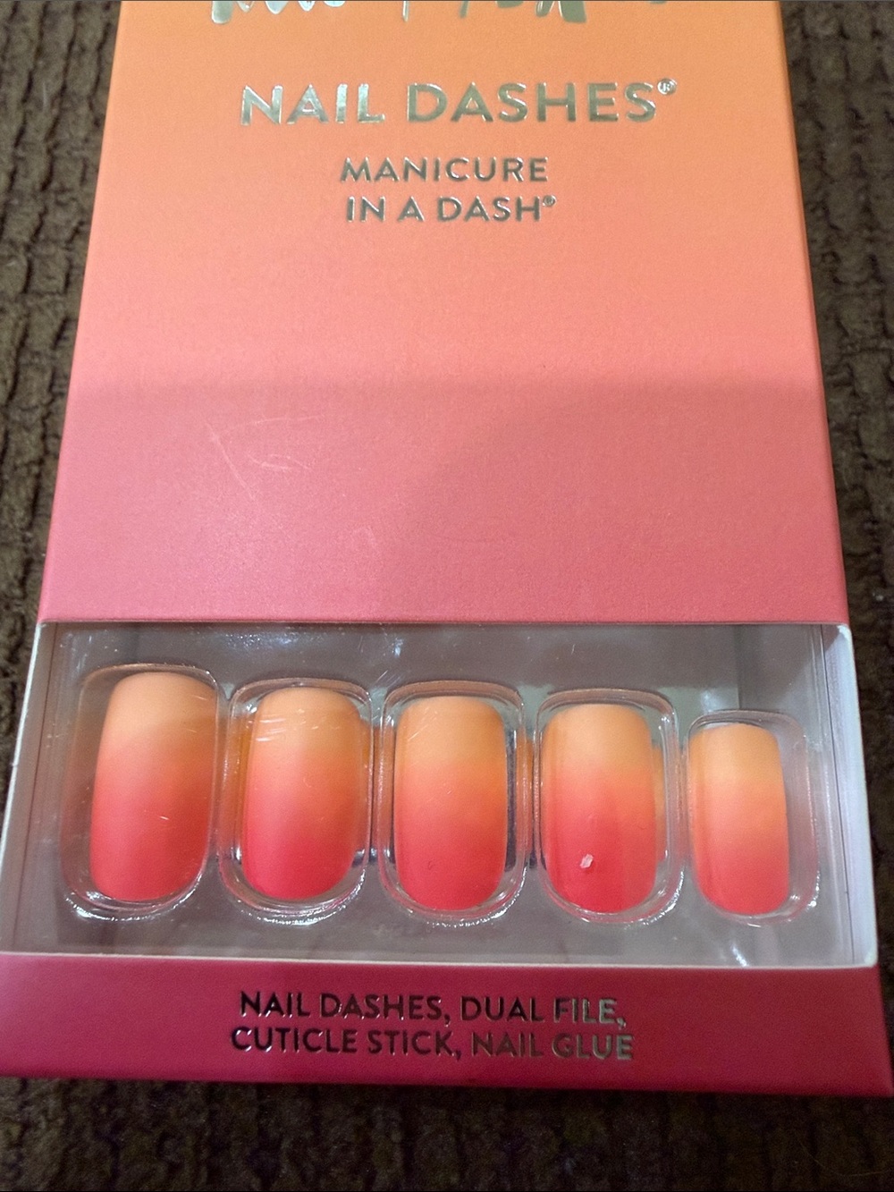 Red Aspen Nail Dashes  Press-On Nails - Picture 10 of 13